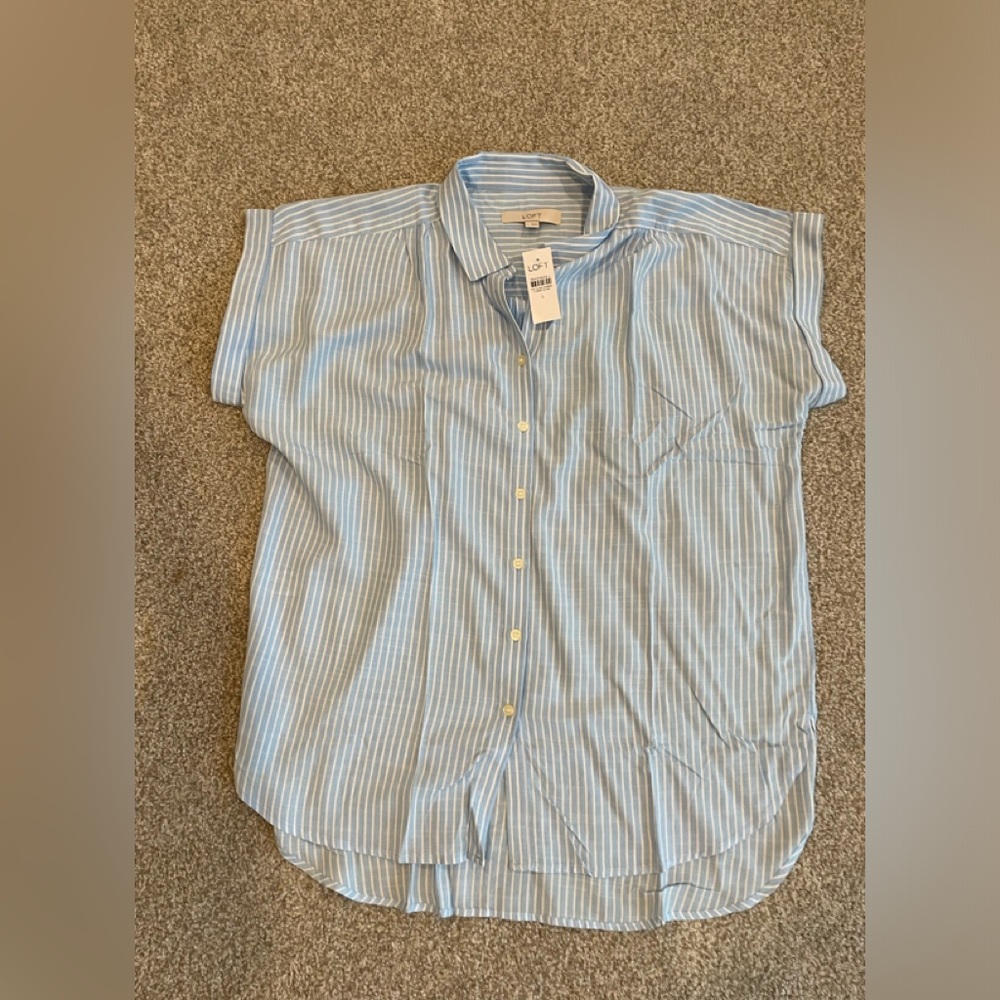 - New LOFT stripe blouse -